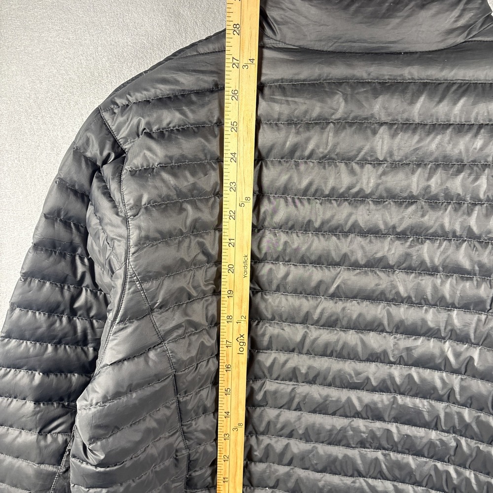 Eddie Bauer 650 Down Puffer Jacket Mens Medium Full Zip Quilted Dark Gray - Picture 8 of 10